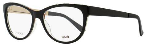 gucci gg 3742 occhiali|Gucci Oval Eyeglasses GG3742 2EN Size: 53mm Black/Floral 3742.